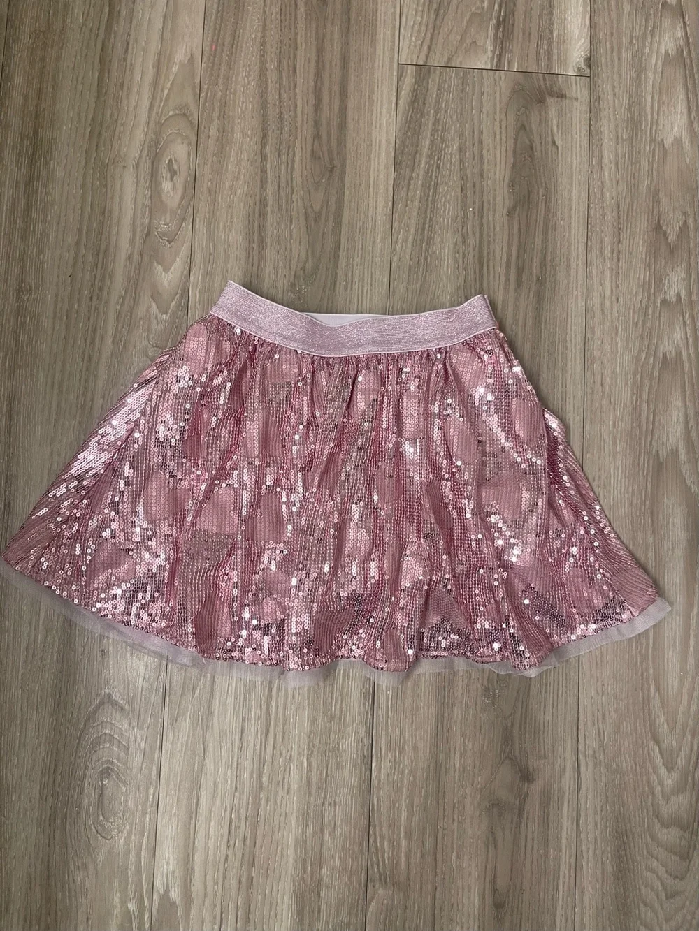 Cat & Jack Pink Sequin Skater Skirt